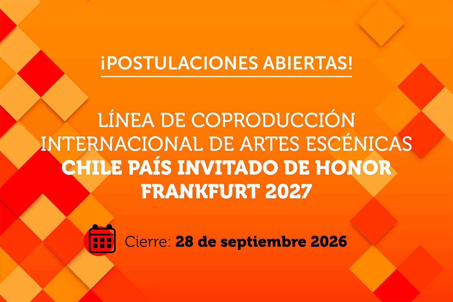 Convocatoria Coproducción Internacional de Artes Escénicas – Frankfurt 2027